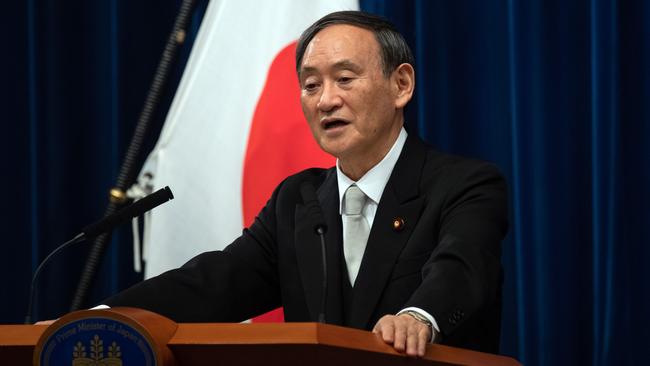 Japan's new Prime Minister Yoshihide Suga. Picture: AFP