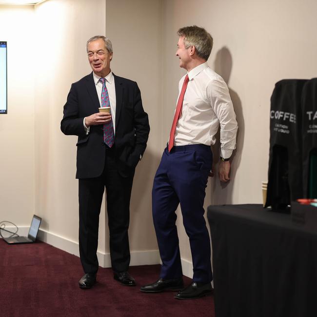 Nigel Farage with Murray Picture by Andrew Parsons / Parsons Media