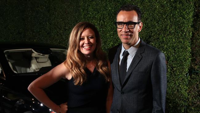 WEST HOLLYWOOD, CA - AUGUST 23: Actress Natasha Lyonne (L) and actor Fred Armisen attend Variety and Women in Film Emmy Nominee Celebration powered by Samsung Galaxy on August 23, 2014 in West Hollywood, California. (Photo by Christopher Polk/Getty Images for Variety)