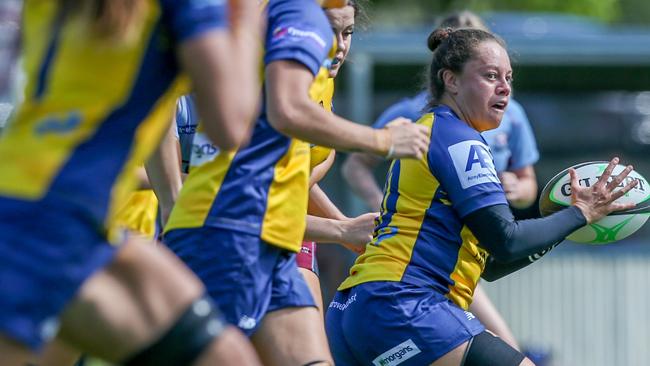 Premier Women rugby action between Norths and Bond University at at Norths. Picture: Stephen Archer