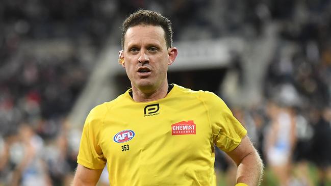 AFL umpire Shane McInerney is one of the best umpires in the past 25 years. Picture: AAP Image/Julian Smith