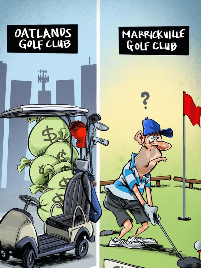 A tale of two golf courses.