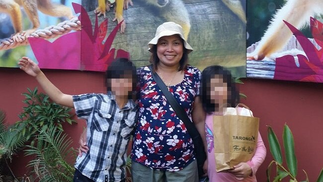 Barmera fatal crash victim Myra Hashemi with her two children. Picture: Facebook