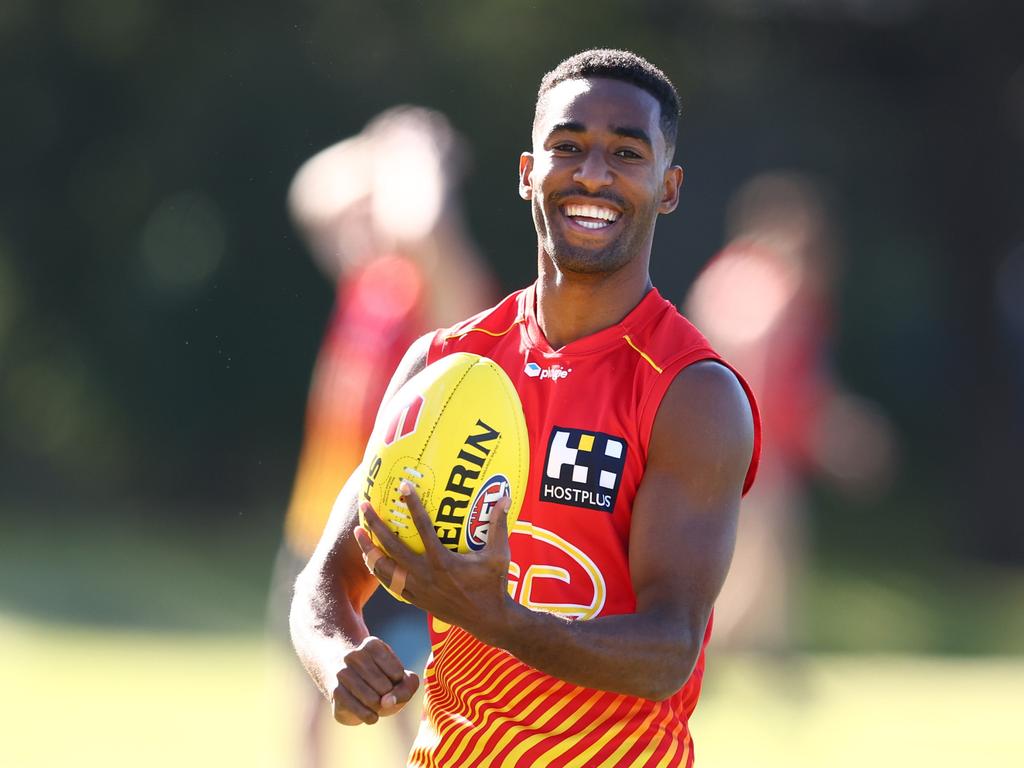 Oea during a Suns’ training session this week. Picture: Chris Hyde/Getty Images