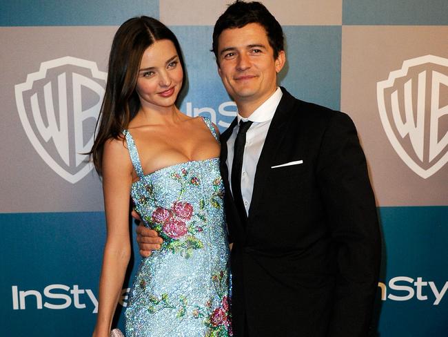 Model Miranda Kerr and ex-husband Orlando Bloom.