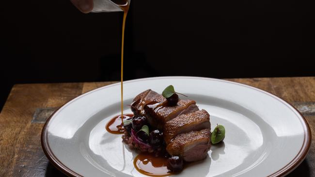 La Cache a Vin’s magret de canard (roasted duck breast) Picture: David Kelly