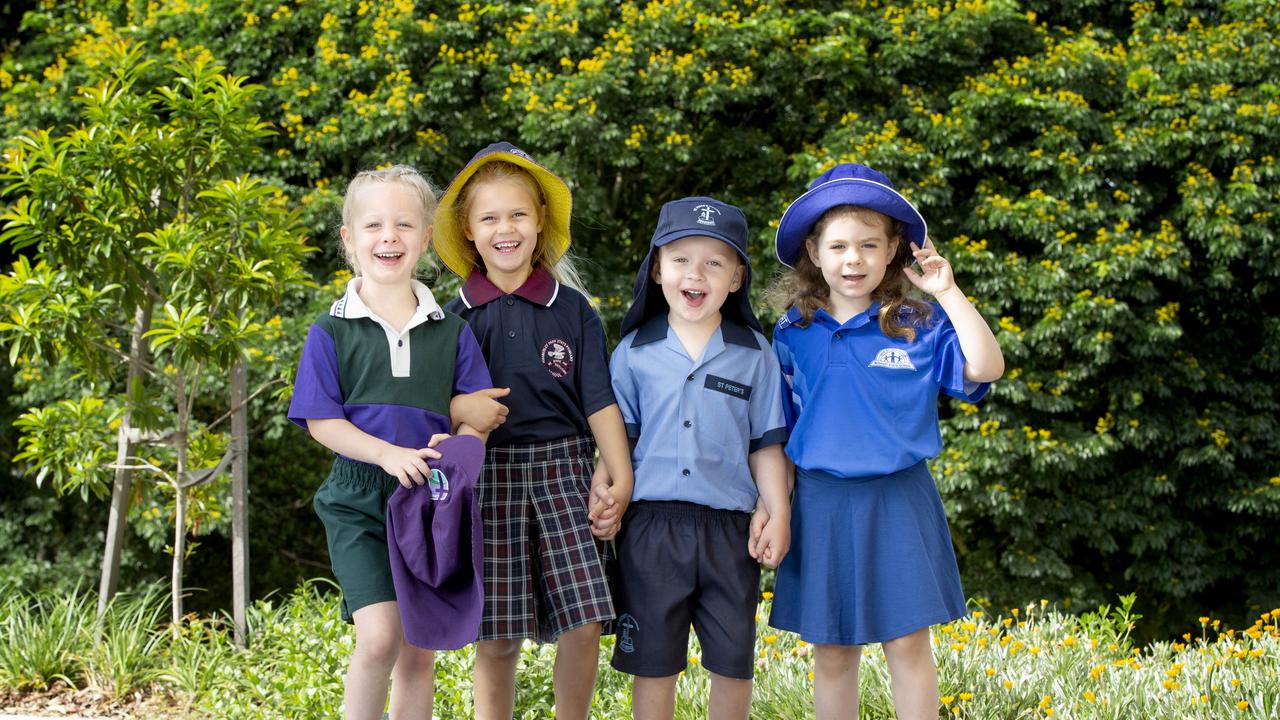 New prep students for 2021. Eleni Griffin, Asha Golledge, Nate Pizzoni and Isobel McLaughlin. Picture: Renae Droop