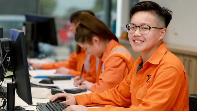 The council’s draft plan wants to create more jobs in suburbs, including Chullora, where the National Electrical and Communications Association has begun training apprentices like Sebastian Lam (above). Picture: Angelo Velardo