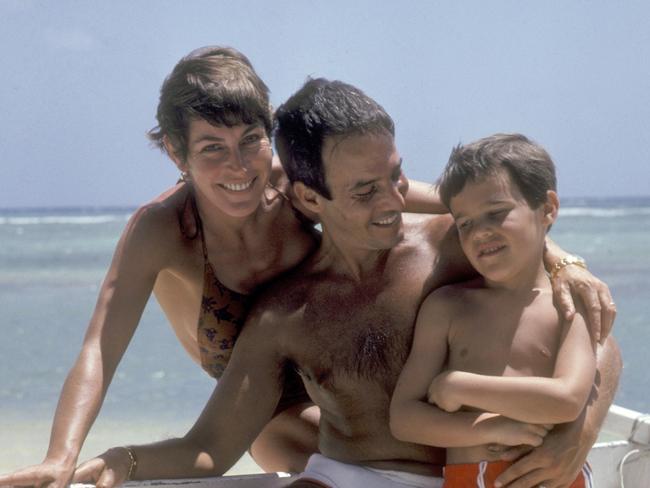 Helen Reddy with former husband Jeff Wald, who was her manager, and their son Jordan Sommers. Picture: Ron Galella via Getty Images