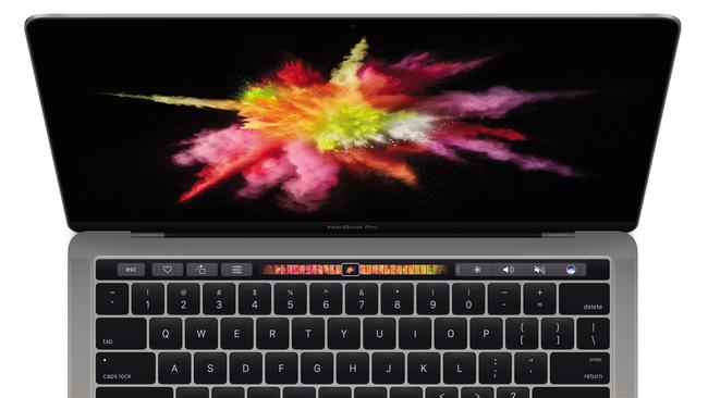 Apple’s new MacBook Pro adds a Touch Bar. Picture: Supplied