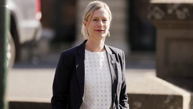 Tasmanian Labor leader Rebecca White could see several contentious Labor Party conference motions test her pitch for electoral middle ground. Picture: Richard Jupe