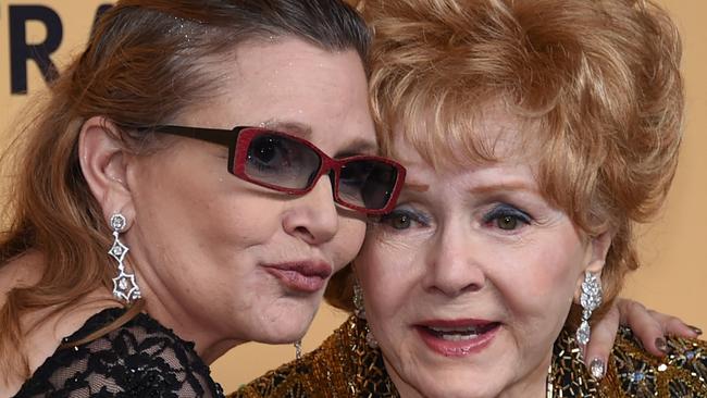 Hollywood legend Debbie Reynolds died just a day after her actress-writer daughter Carrie Fisher. Picture: Getty Images