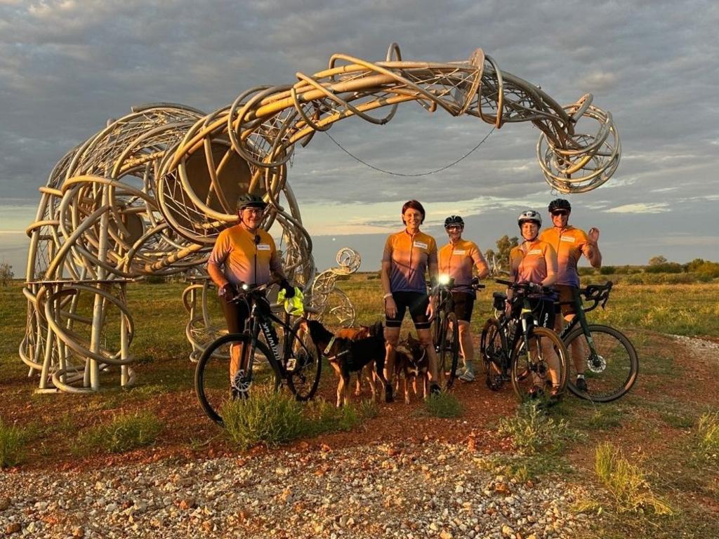 Rachelle Patterson is riding with her friends and family to raise money for flood affected towns