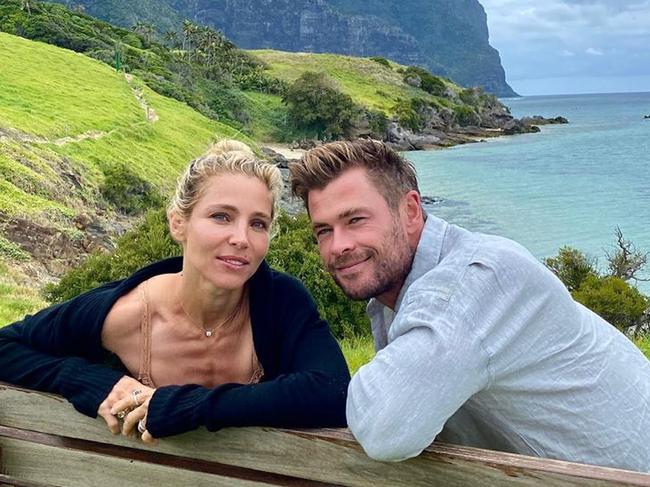 Chris Hemsworth and wife Elsa Pataky. Picture: chrishemsworth/Instagram