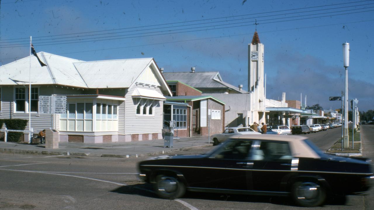 The town of Goondiwindi in 1976.