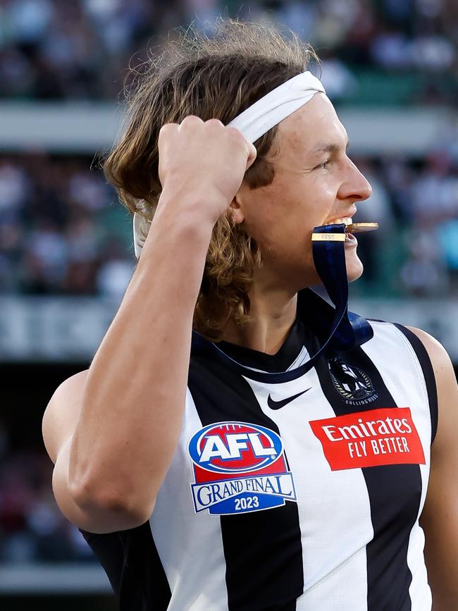 Ginnivan won a premiership with the Magpies in 2023.