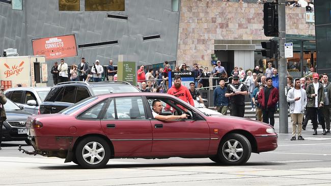 It’s alleged Mr Gargasoulas mowed down dozens of pedestrians. Picture: Tony Gough