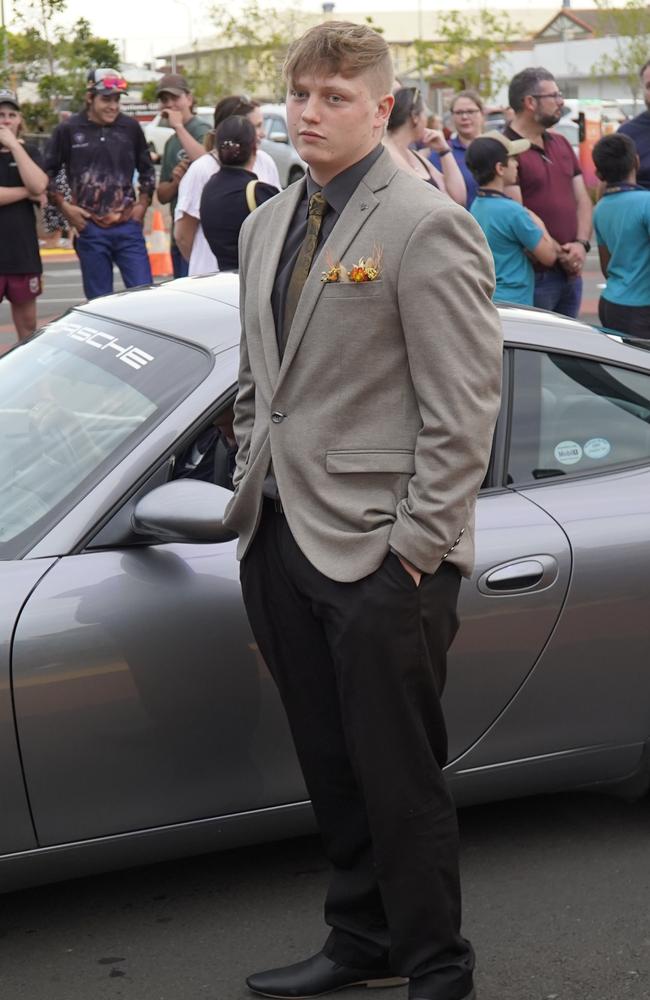 Damien Mugridge arriving at the 2023 Kingaroy State High School formal.