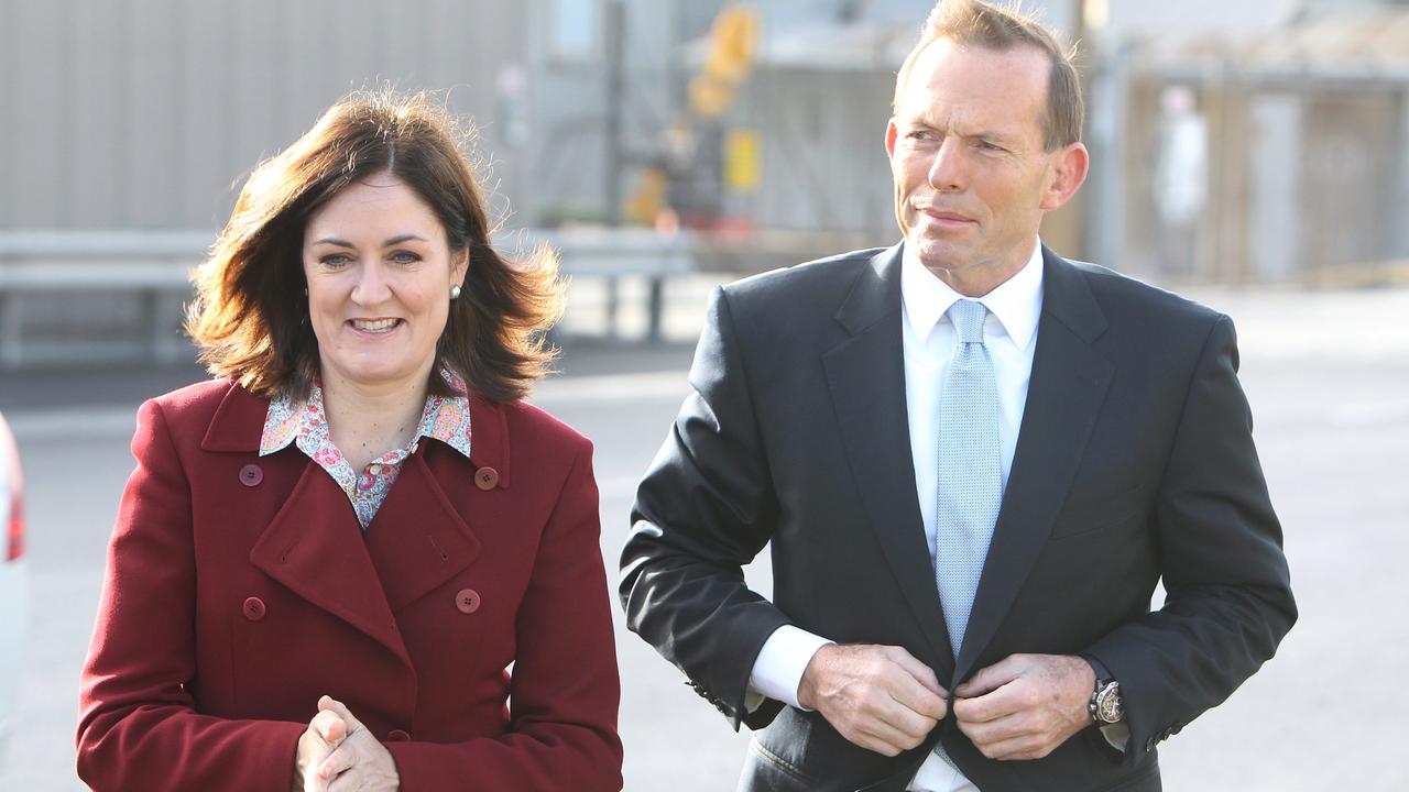 Then opposition leader Tony Abbott and Corangamite candidate Sarah Henderson at Incitec Pivot in 2012.