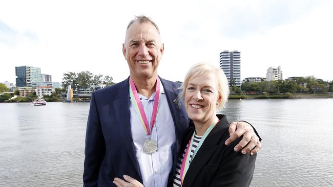 1984 Olympic swimmers Mark and Tracy Stockwell say Queensland needs to set up an Olympic authority urgently. Picture: AAP Image/Josh Woning.