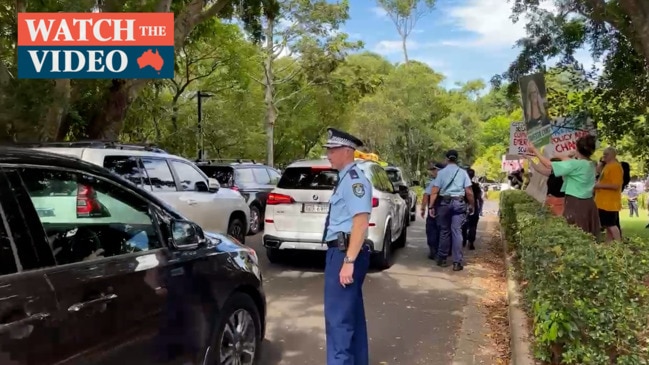 Climate protesters delay Scott Morrison’s visit to Emergency Operations Centre in Lismore