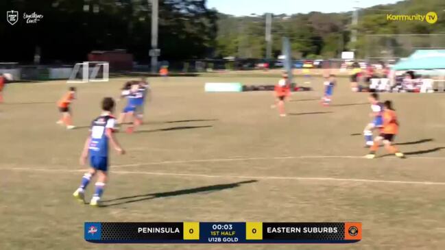 Replay: Peninsula Power v Eastern Suburbs (U12 boys gold cup) - Football Queensland Junior Cup Day 2