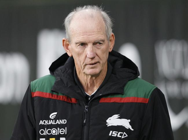 South Sydney coach Wayne Bennett defended the NRL’s crackdown on contact with the head. Picture: Mark Evans/Getty Images