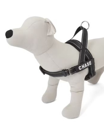 Kmart’s customisable dog harness ‘dupe’.