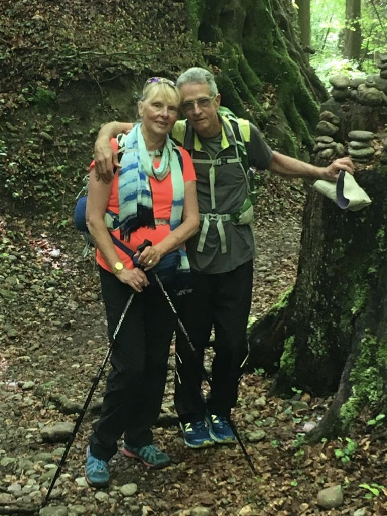 Mr Boag and his wife Corrie have walked the Camino trail in five different countries since his diagnosis.