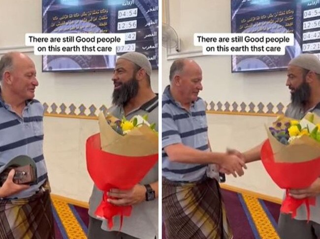 The man was praised for his kind act. Picture: TikTok@aussiemammoth1