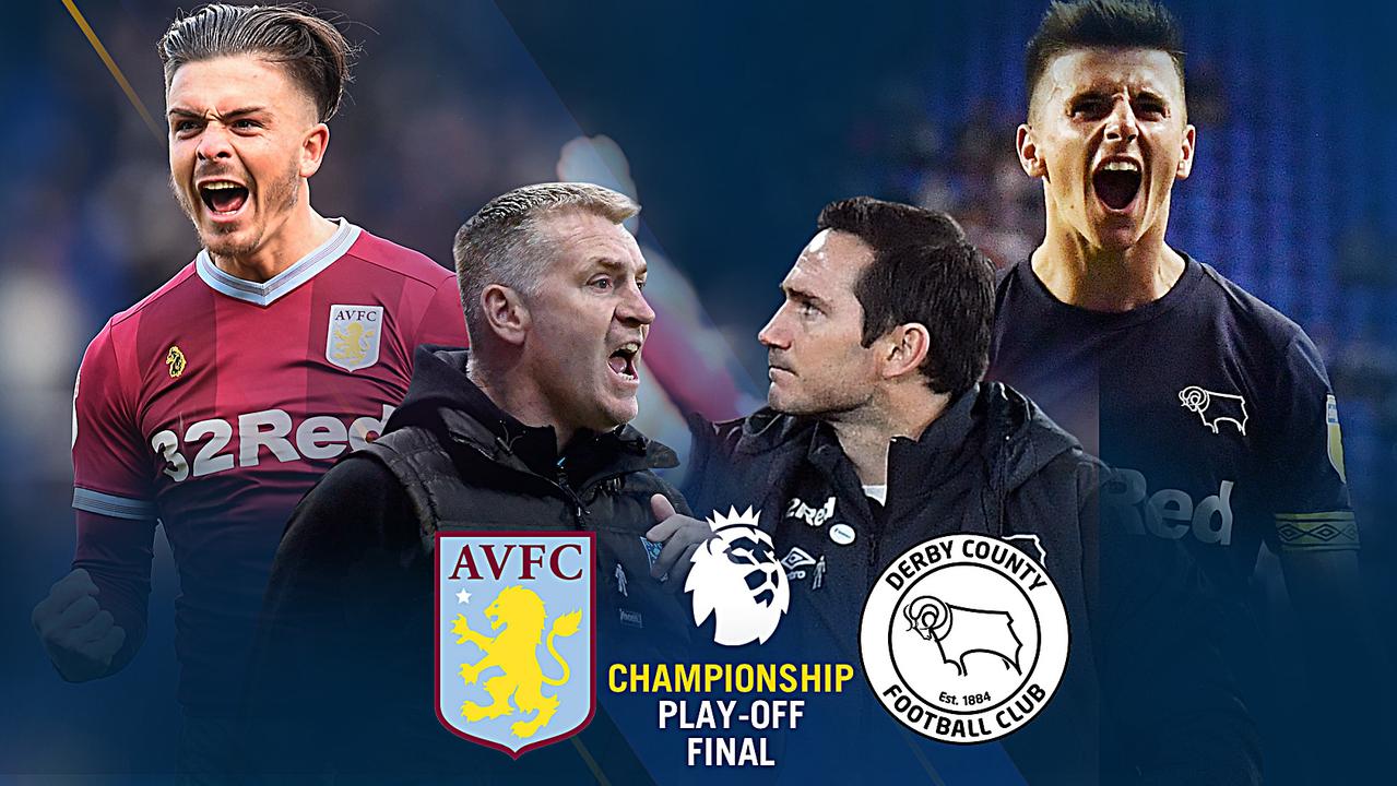 Championship playoff final Aston Villa v Derby start time, how to watch