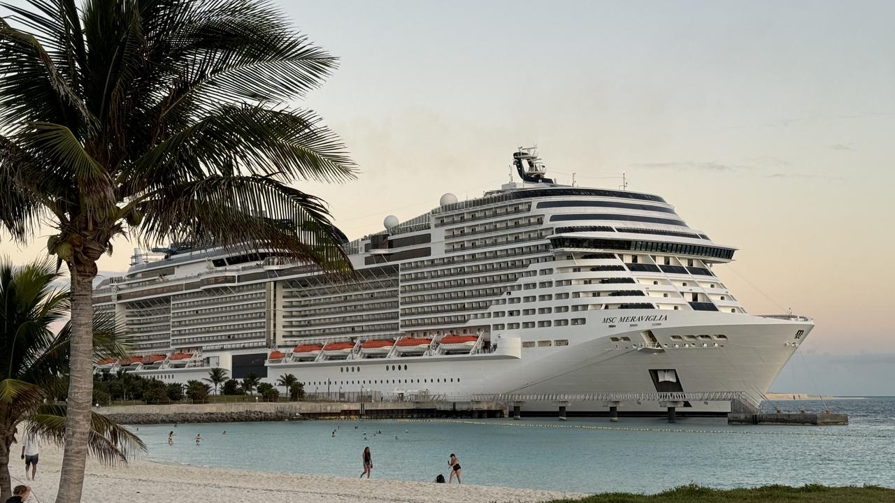 The MSC Meraviglia is one of the largest cruise ships in the world. Picture: News.com.au / Jasmine Kazlauskas