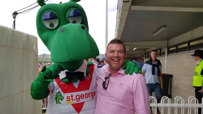 Dubbo MP Dugald Saunders at an NRL match in Mudgee. Picture: Facebook