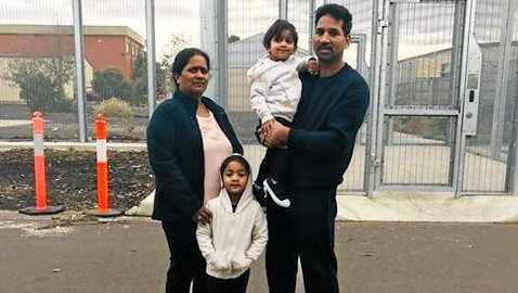 Kopika, 4, and Tharunicaa, 2, have been detained with their parents Priya and Nades since March, 2018. 