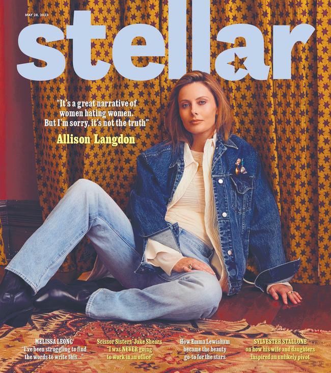 Allison Langdon on the cover of Sunday’s Stellar magazine. Picture: Stellar