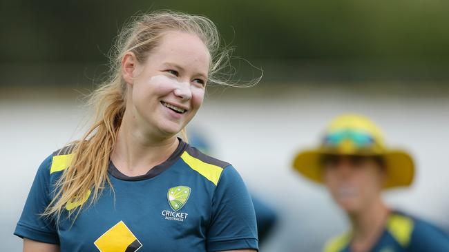 Lauren Cheatle in Aussie colours back in February of 2019. Picture: Getty Images