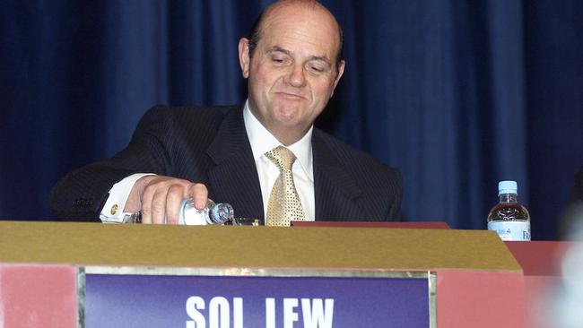 Solomon Lew in 2002 when he was a director of the then Coles Myer. Picture: Kelly Barnes