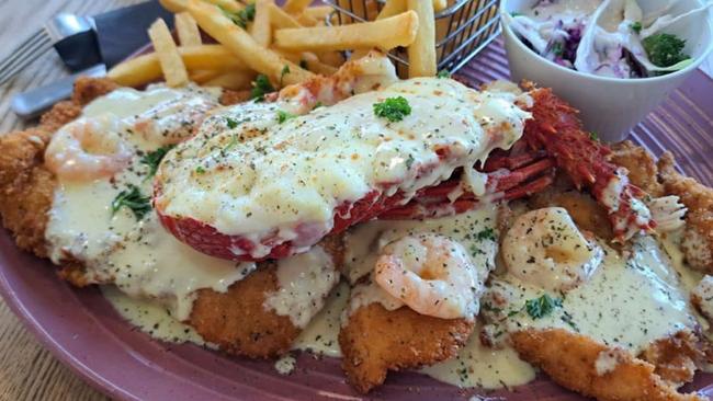 Thermidor Lobster at Joe’s Pizza Bar. Picture: Facebook/Supplied/Joe’s Pizza Bar.