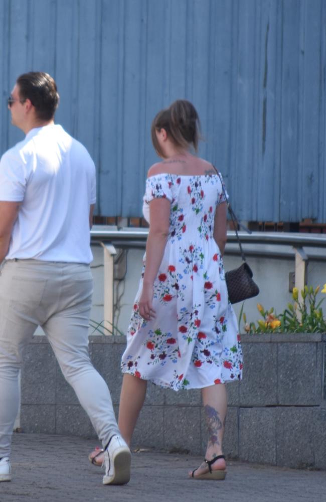 Trial: Danielle Jade Kelso leaving the Toowoomba courthouse after pleading not guilty to stabbing Brent Salis at a Toowoomba unit in 2020.