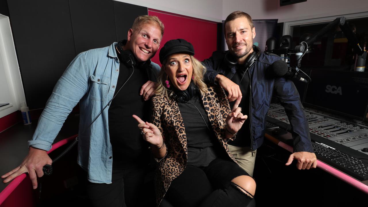 Sea FM’s Bianca, Dan and Ben. Picture: Glenn Hampson