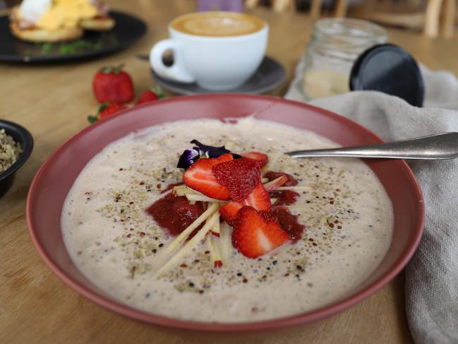 Quinoa porridge at Common Grounds in Morpeth. Picture: Jenifer Jagielski