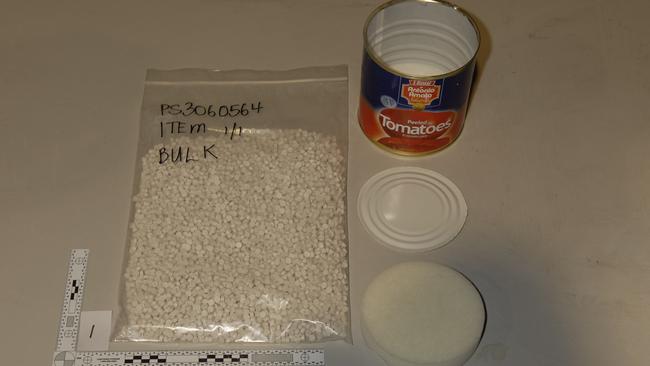 Millions of ecstasy tablets were hidden inside the tomato tins.