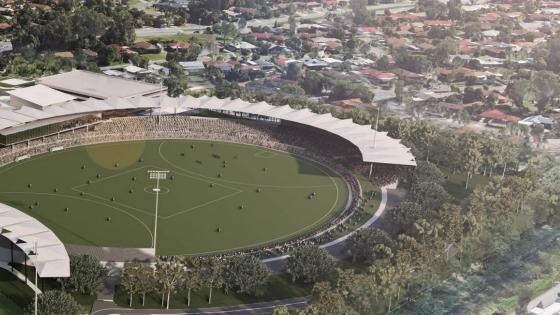 The Southport Sharks masterplan. This shows upgrades to the main oval.