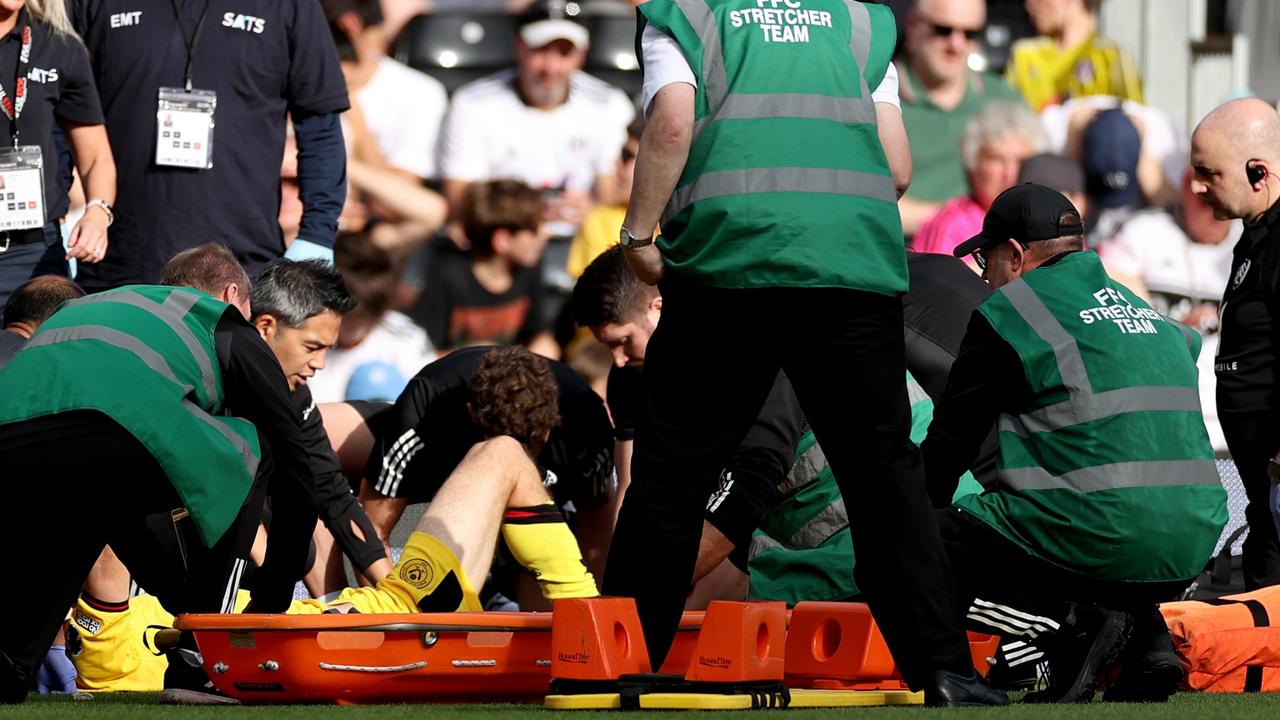 The game was brought to a standstill. (Photo by Ryan Pierse/Getty Images)