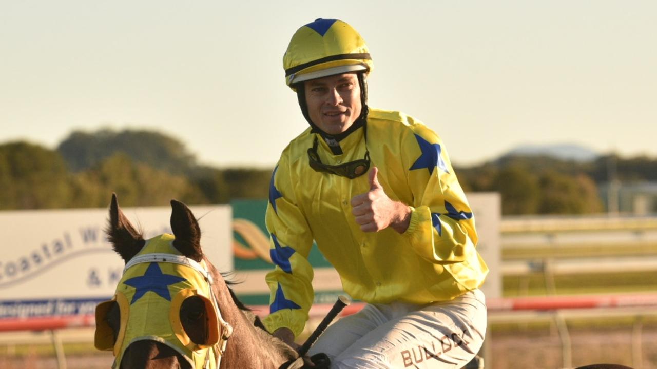 Jockey Aaron looks set for a big day at Tamworth on Tuesday.