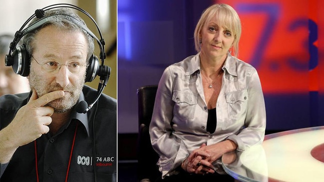 ABC radio host Jon Faine, left, and Four Corners executive producer Sally Neighbour have welcomed Michelle Guthrie's sacking.