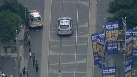 Bourke Street is closed to traffic between Swanston and Elizabeth streets.