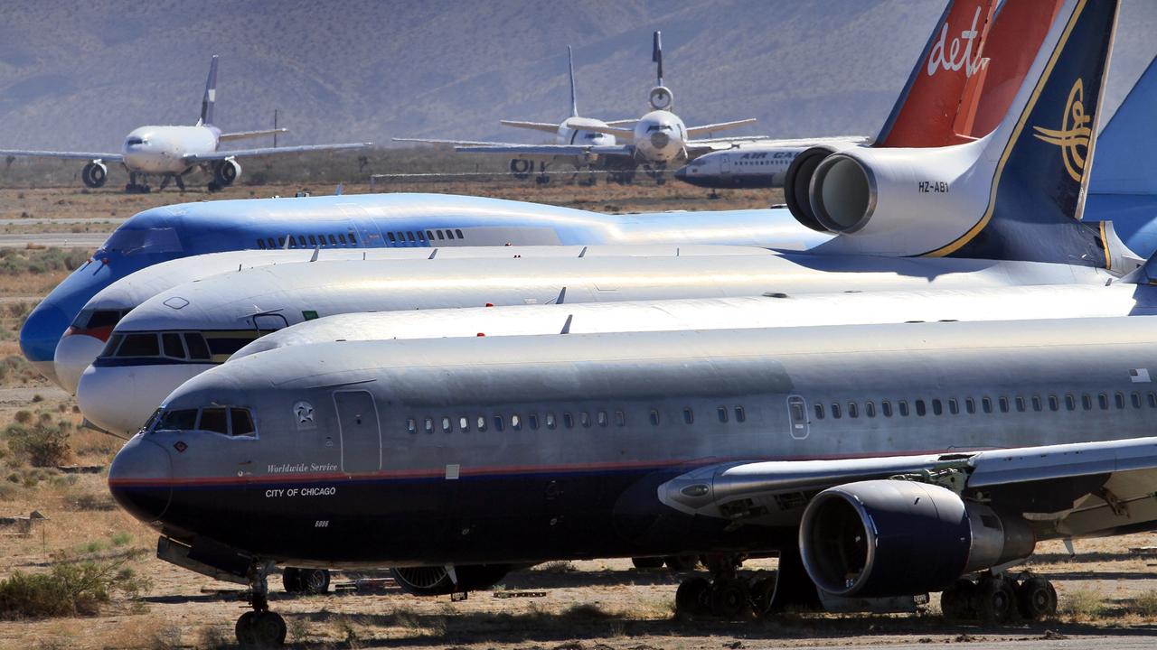 Southwest are taking some of their Boeing 737 MAX 8 planes to a storage ‘boneyard’ in the desert. Picture: Irfan Khan/Los Angeles Times via Getty Images.