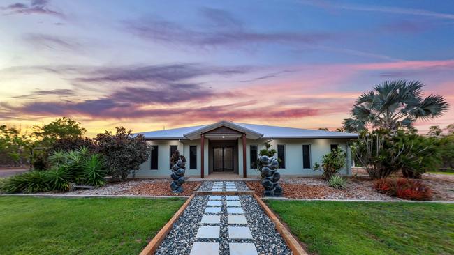 Homes for sale in the Darwin rural area, such as this one at 420 Virginia Road, Virginia, are attracting strong interest from buyers. Picture: Supplied