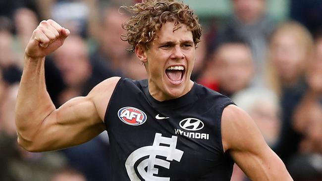 Charlie Curnow will be a Blue until at least the end of 2023. Picture: Getty